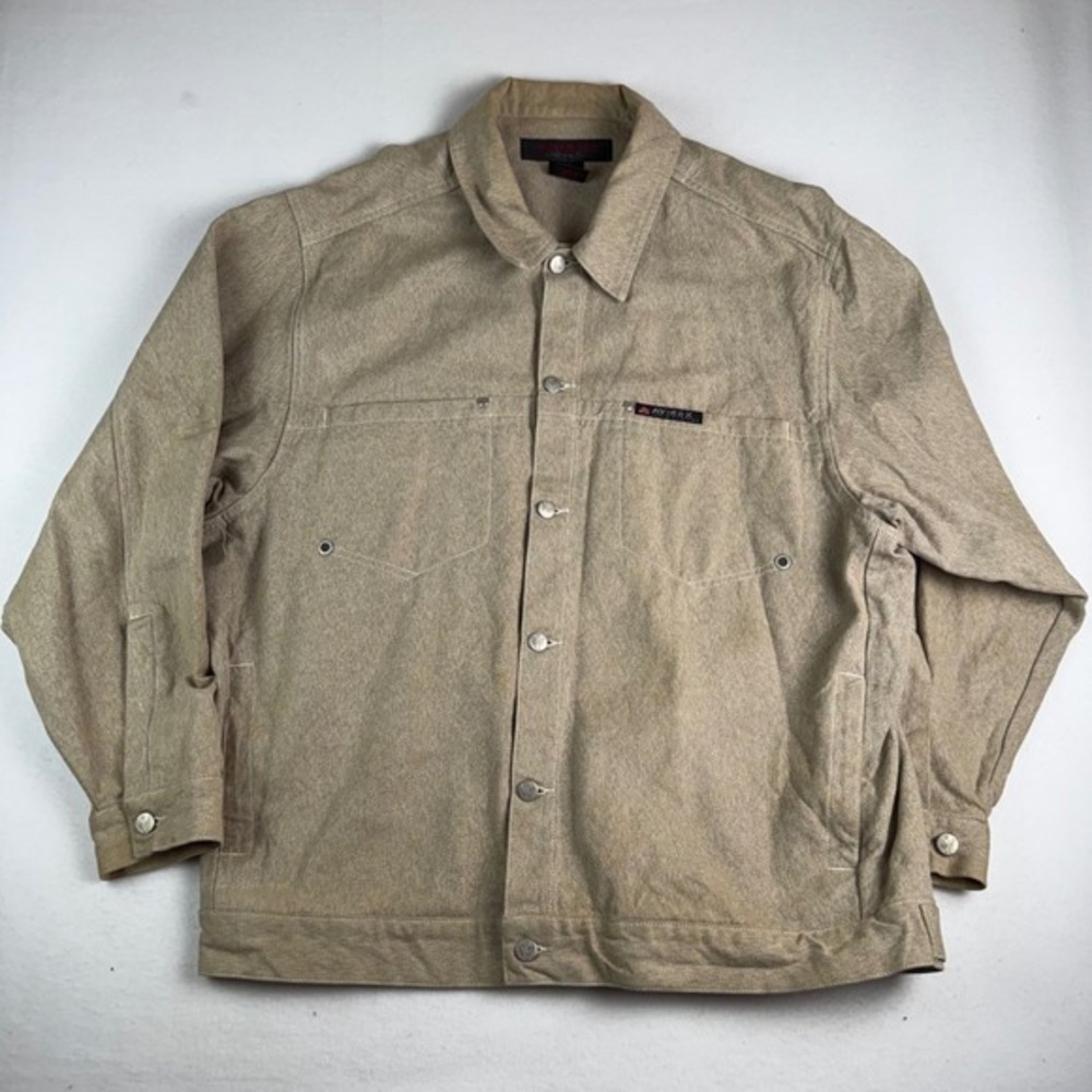 AVIREX Men's Tan Canvas‎ Trucker Jacket Size 3X